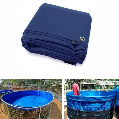 650 GSM Round Tarpaulin for Biofloc Fish Tank, Capacity 20000L